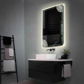 Espejo LED Vertical | Control por interruptor de pared | Luz blanca neutra - Reyze Seria Good Vibes Model 7